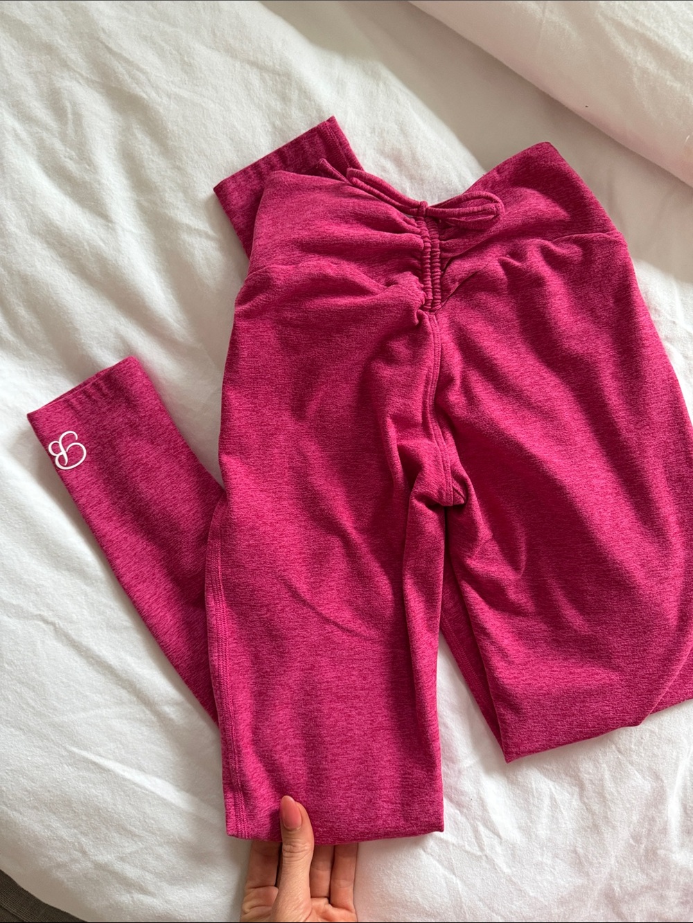 Bombshell Sportswear Fuchsia Drawstring Knit Lounge Pants